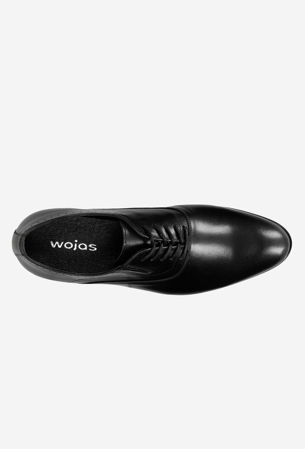 Czarne brogsy męskie w stylu formal 10063-51 Widok 5