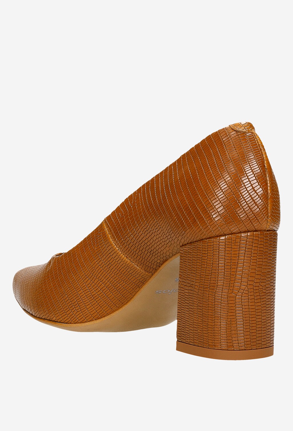 Pohodlné dámske lodičky z hnedej lícovej kože 35066-52 Widok 4