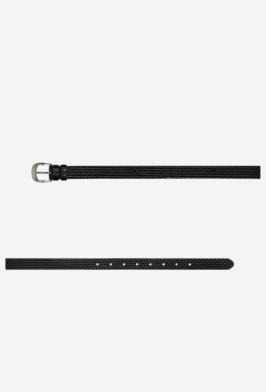 Czarny pasek damski ze wzorem 93040-51 Widok 3