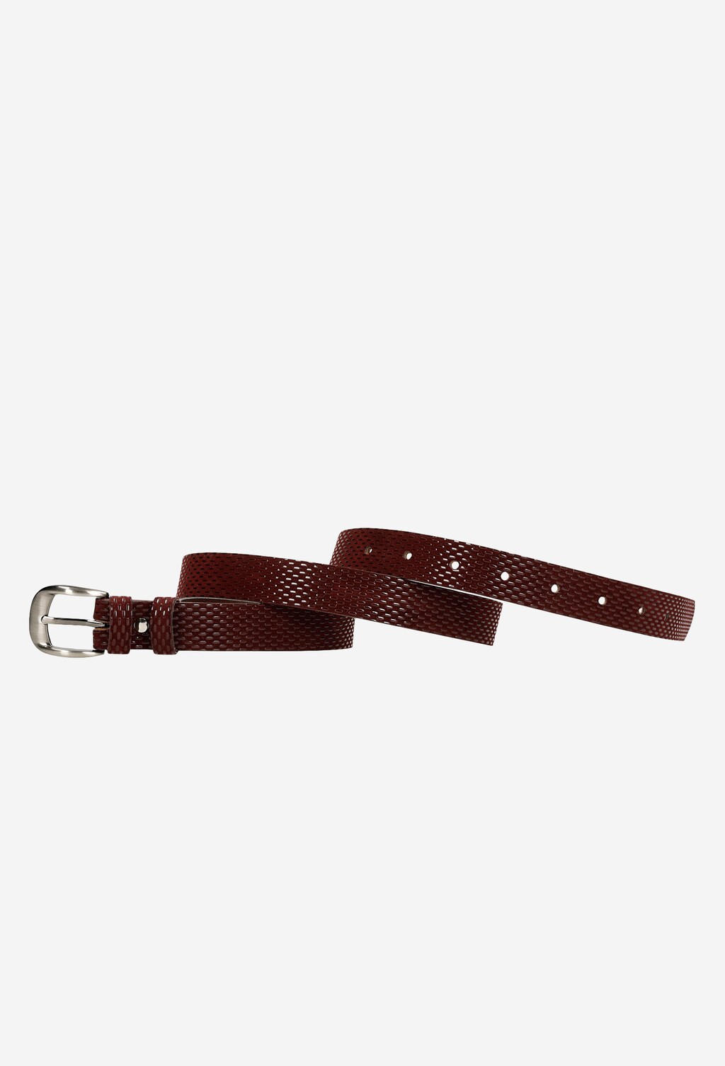 Zaujímavý dámsky opasok z fóliovanej lícovej kože 93041-55 Widok 3