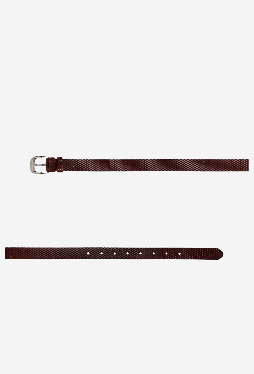 Zaujímavý dámsky opasok z fóliovanej lícovej kože 93041-55 Widok 4