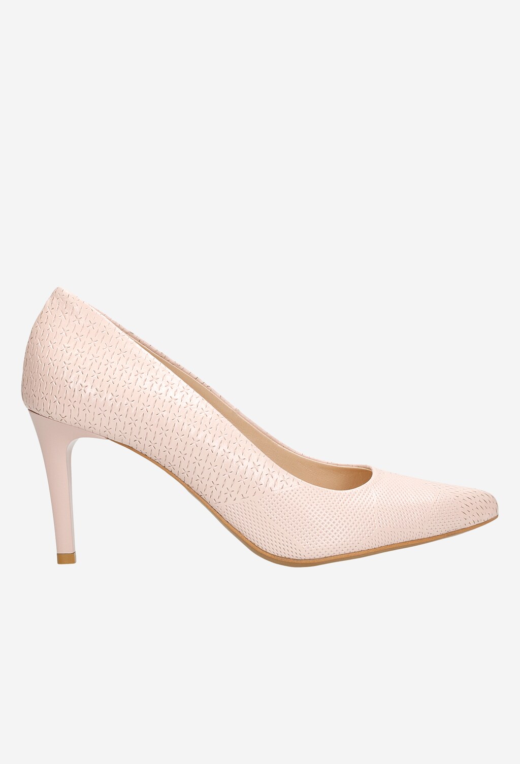 Elegantné dámske lodičky zo svetloružovej lícovej kože 35075-54 Widok 2