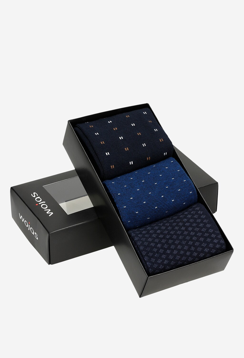 Skarpety męskie w kolorze granatowym 3-pak 97020-86 Widok 2