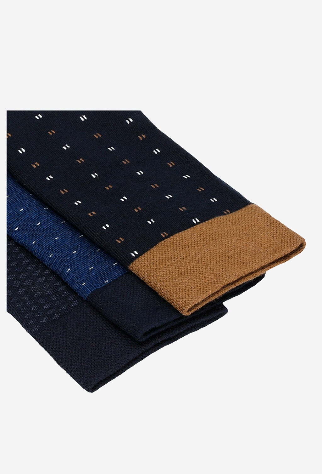 Skarpety męskie w kolorze granatowym 3-pak 97020-86 Widok 3