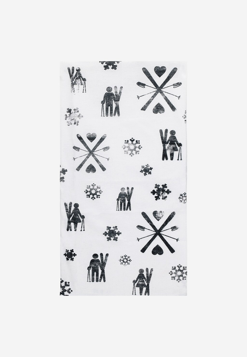 Czarno-biała bandana FLOW EXPERIENCE K000005-19 Widok 2