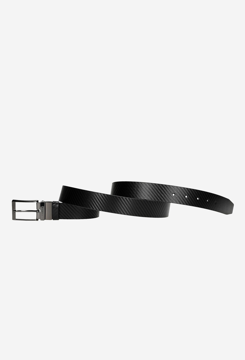 Pasek męski w kolorze czarnym z klamrą otwartą 93027-71 Widok 2