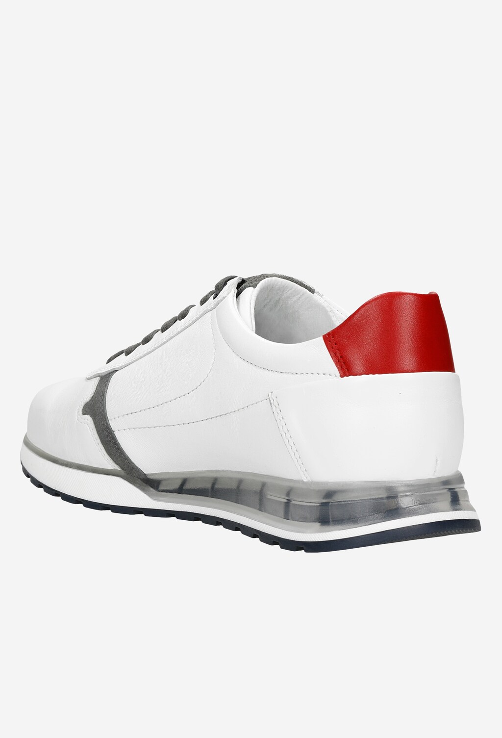 Biele pánske kožené tenisky z prírodnej kože 10021-79 Widok 4