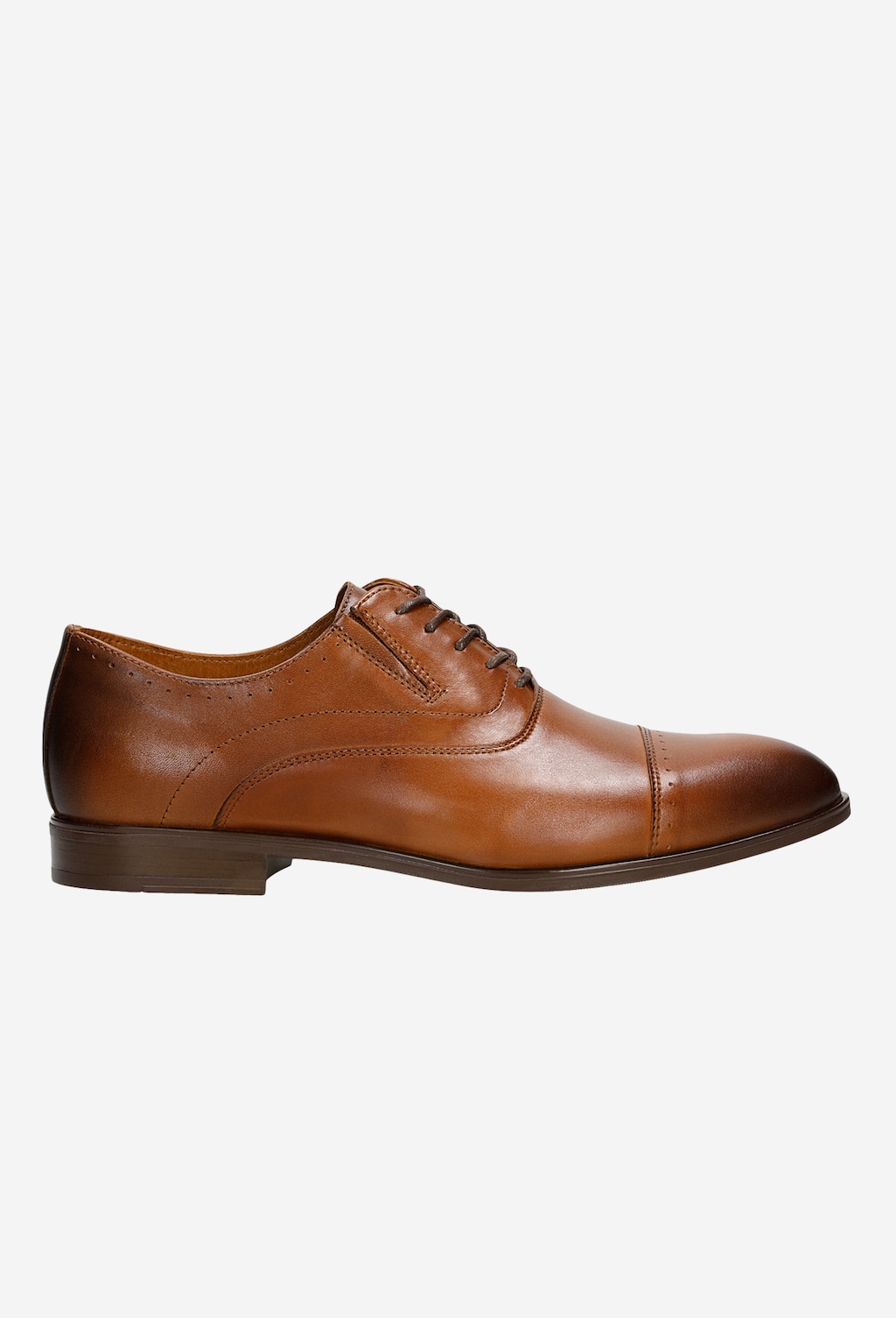 Hnedé pánske elegantné topánky z pravej kože 10066-52 Widok 2