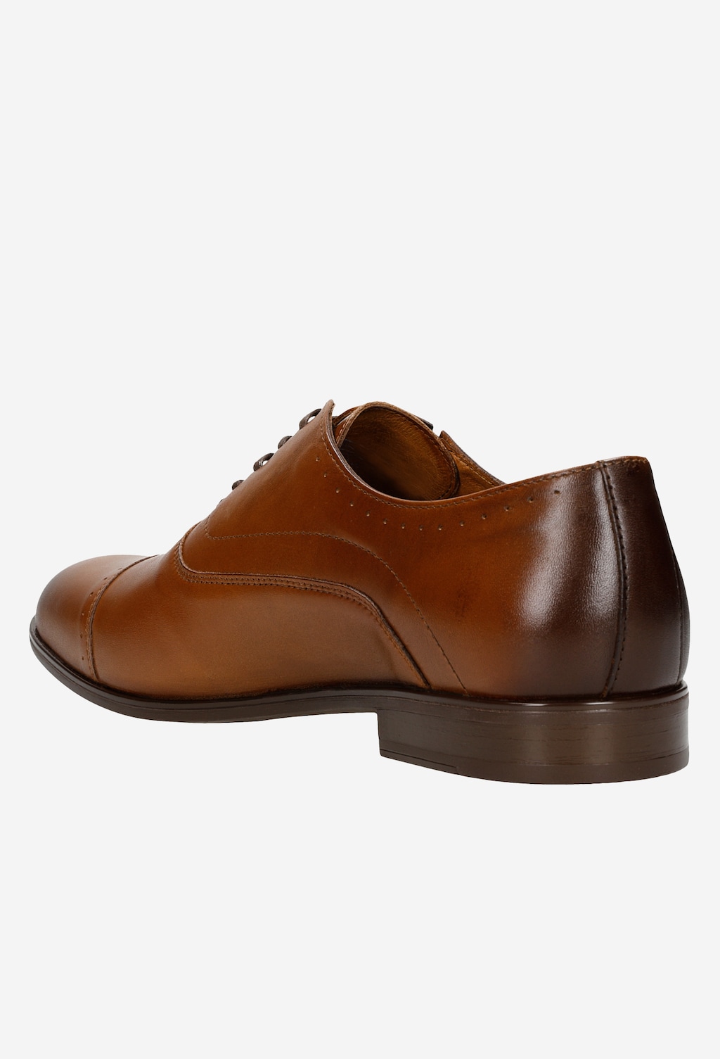 Hnedé pánske elegantné topánky z pravej kože 10066-52 Widok 4