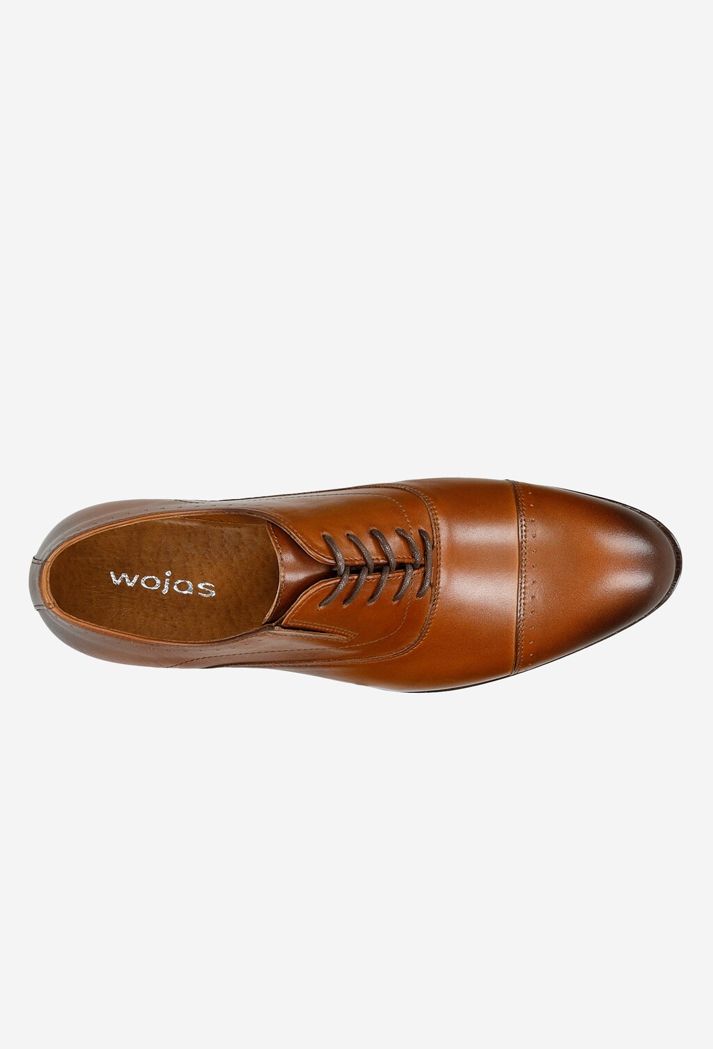 Hnedé pánske elegantné topánky z pravej kože 10066-52 Widok 5