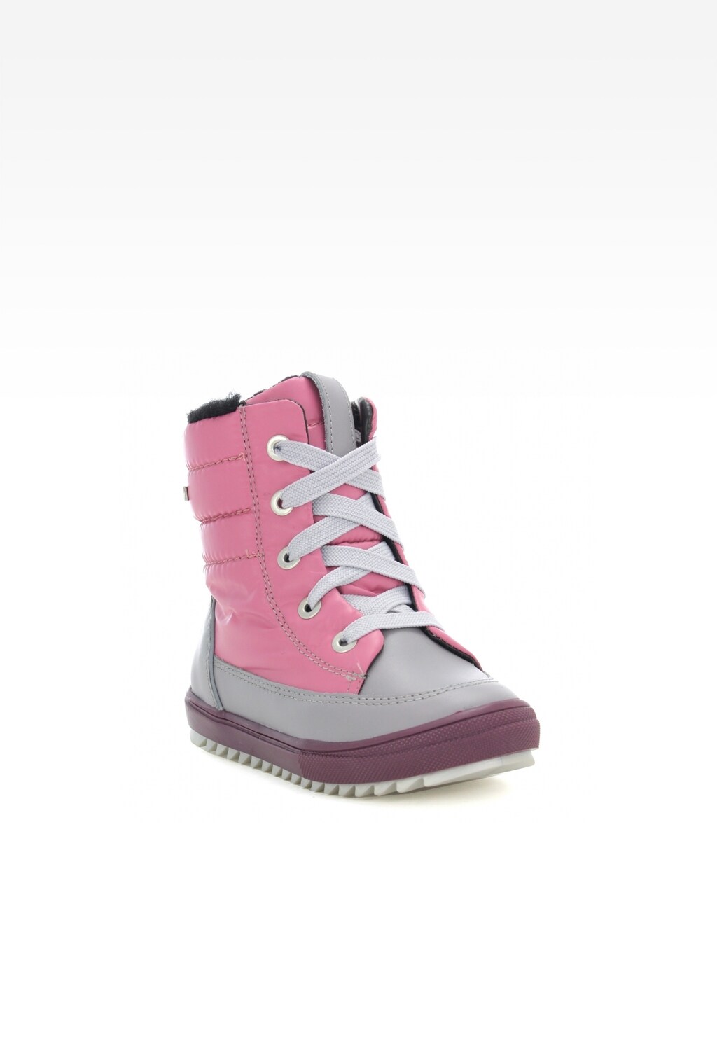 Trzewiki ocieplane BARTEK T-64769L/89F II, dla dziewcząt, różowo-srebrny Widok 2
