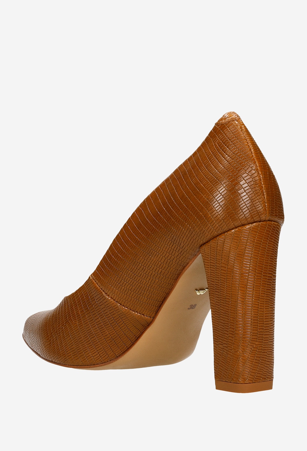 Luxusné lodičky z pravej kože v hnedej farbe 35042-52 Widok 4