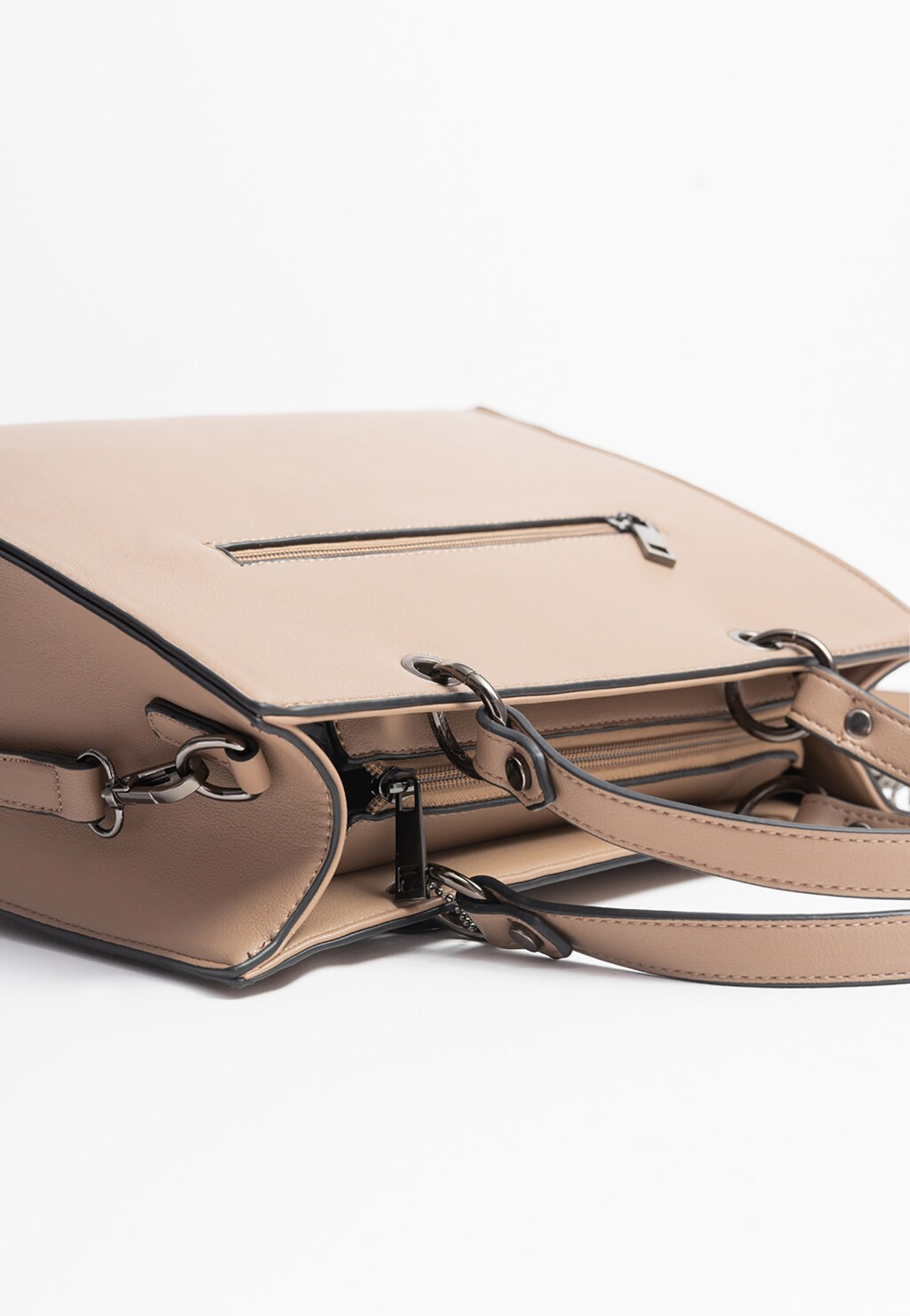 WJS beżowa torebka damska z kieszonkami WJS76002-54 Widok 3