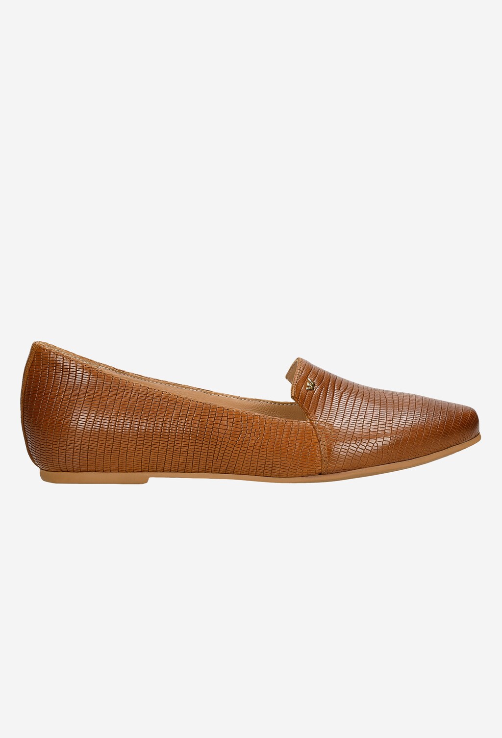 Brązowe lordsy damskie ze skóry licowej 45003-52 Widok 2