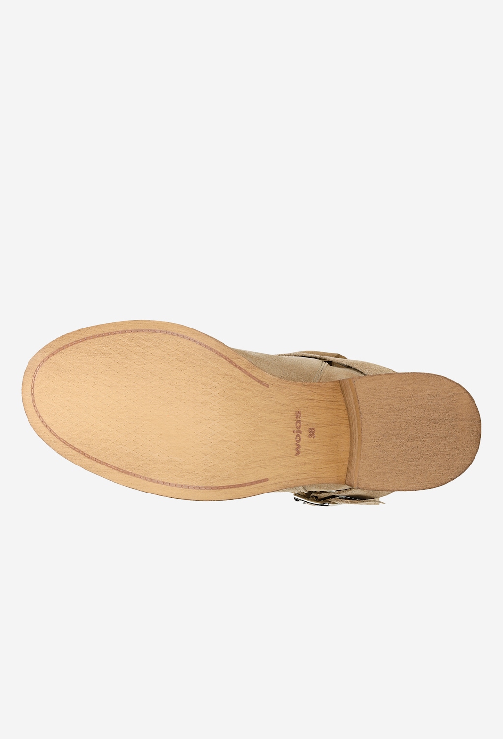 Botine bej cu catarame decorative damă 55040-64 Widok 6