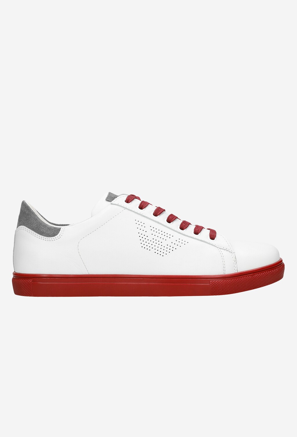 Biele pánske kožené tenisky na šport Wojas 10076-79 Widok 2