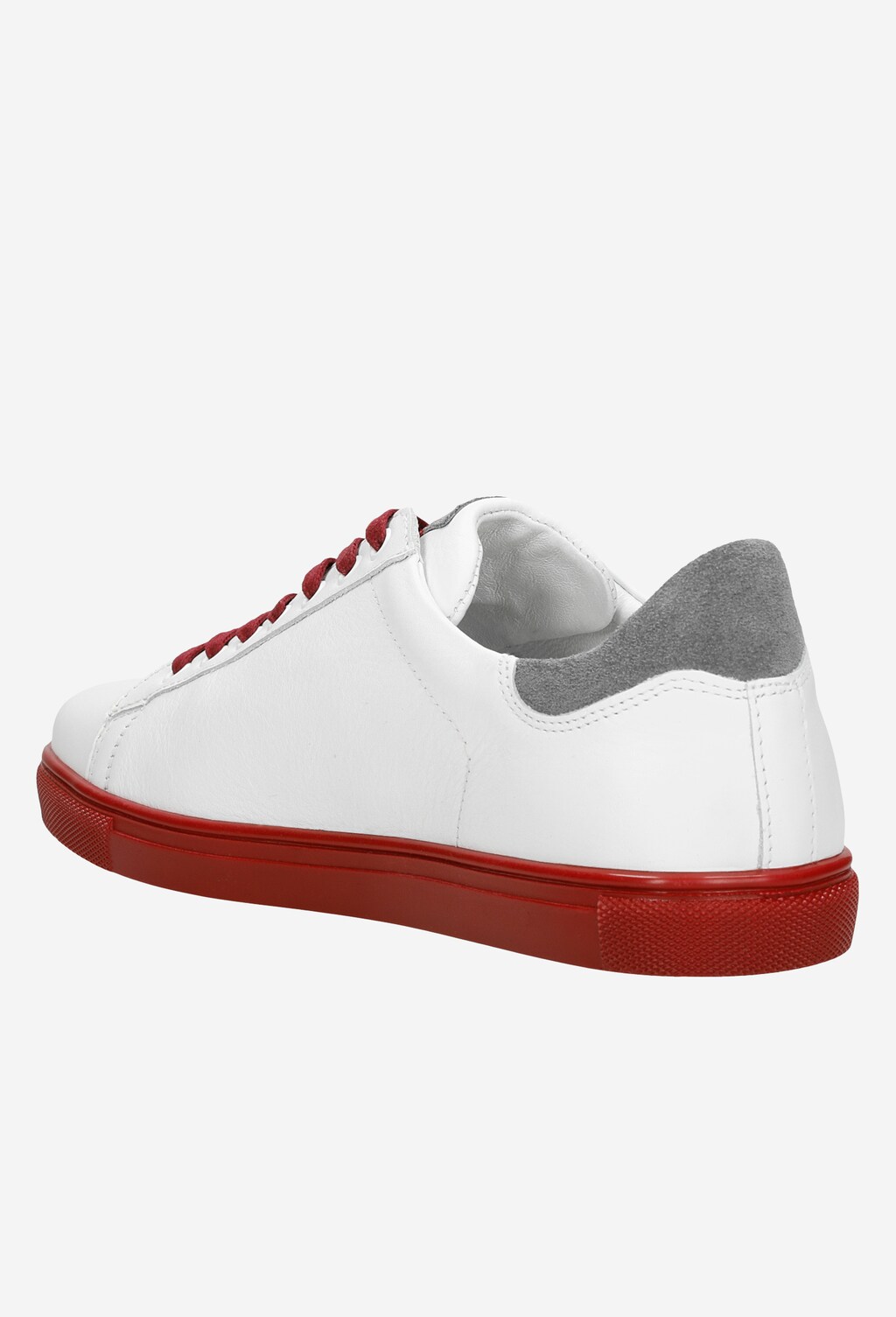 Biele pánske kožené tenisky na šport Wojas 10076-79 Widok 4