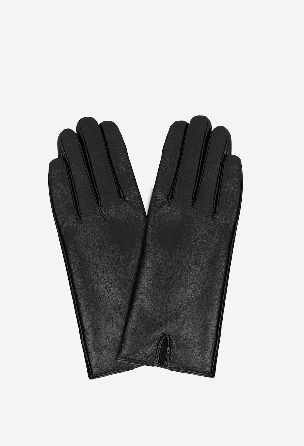 Černé dámské rukavice z kvalitní hladké kůže 98115-51 Widok 2