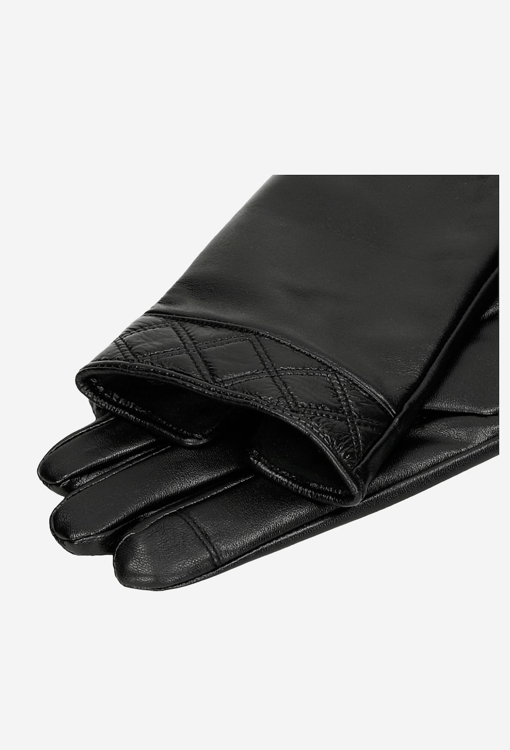 Czarne rękawiczki damskie z podszewką antybakteryjną 98120-51 Widok 3