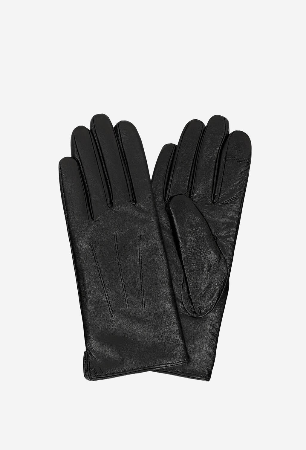 Zimní dámské rukavice z kvalitní lícové černé kůže 98122-51 Widok 1