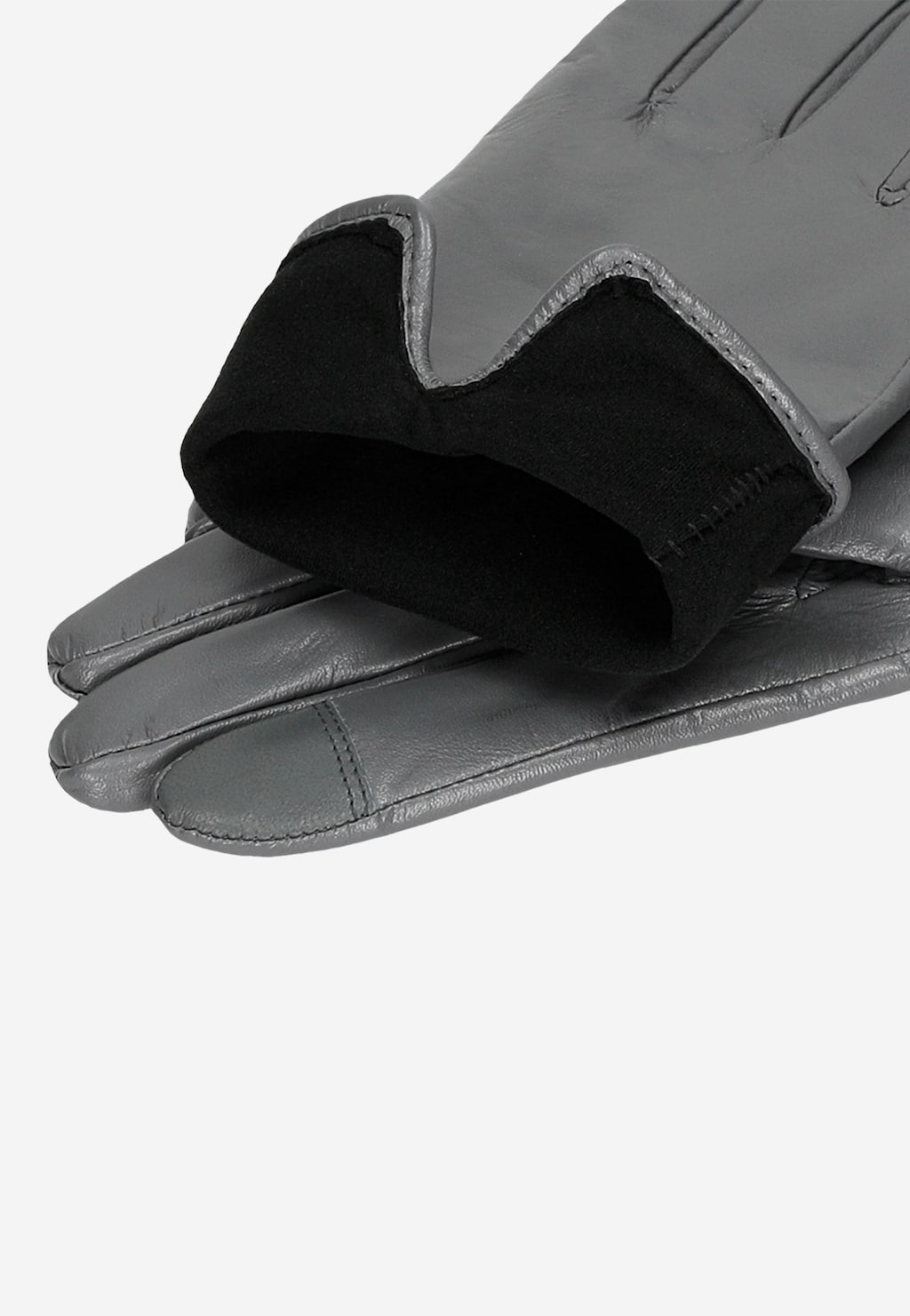 Dámske kožené rukavice v jedinečnej šedej farbe 98115-50 Widok 3