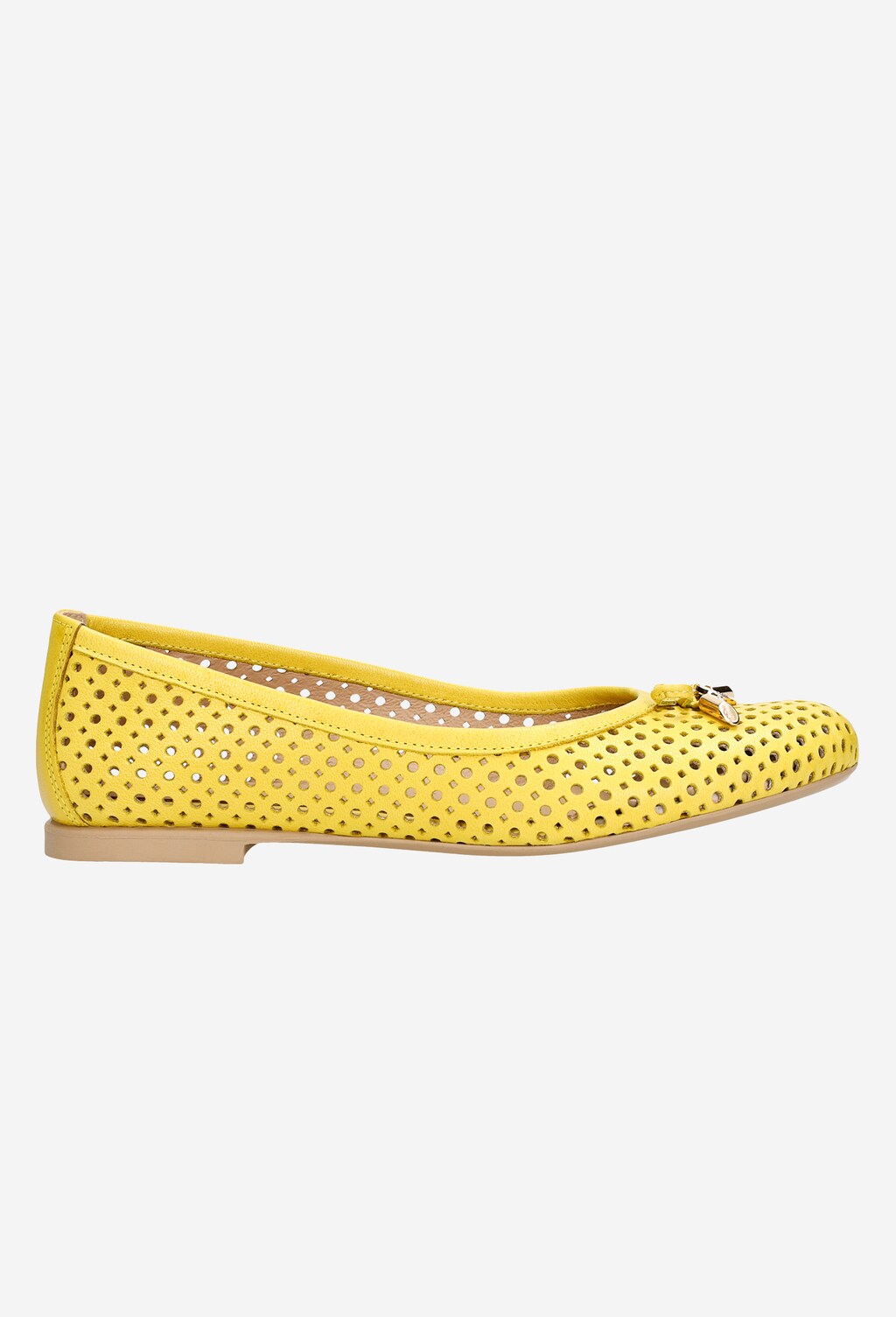 Żółte baleriny w stylu urban 44006-58 Widok 2