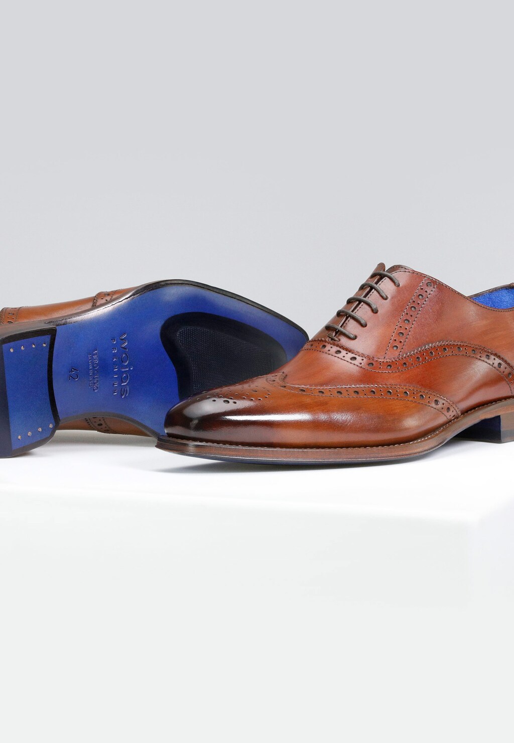 Hnedé pánske elegantné topánky na každú príležitosť 100615-2 Widok 3