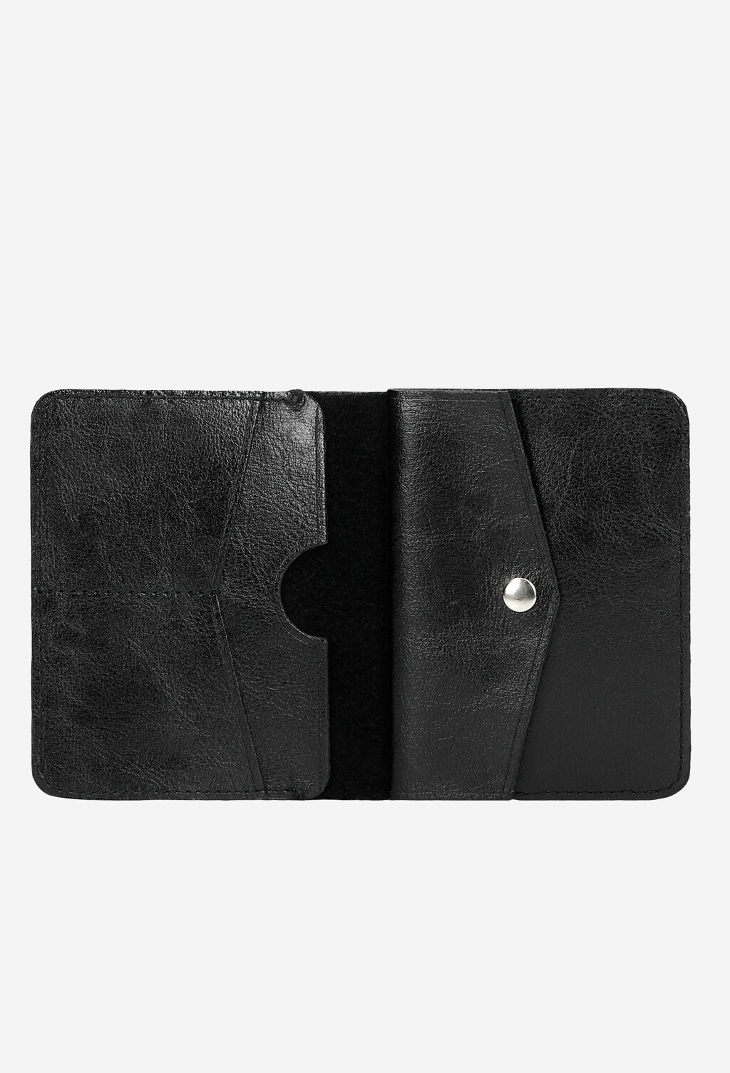 Černá kožená peněženka pánská ve větší velikosti 91039-51 Widok 4