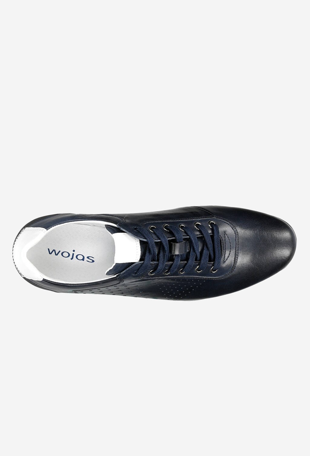 Granatowe sneakersy męskie z białymi akcentami 10081-56 Widok 5