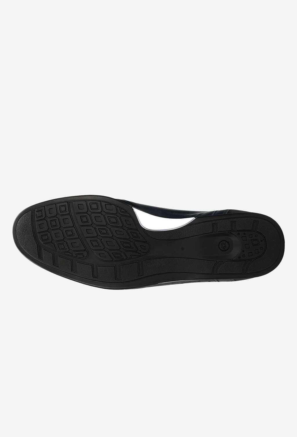 Granatowe sneakersy męskie z białymi akcentami 10081-56 Widok 6
