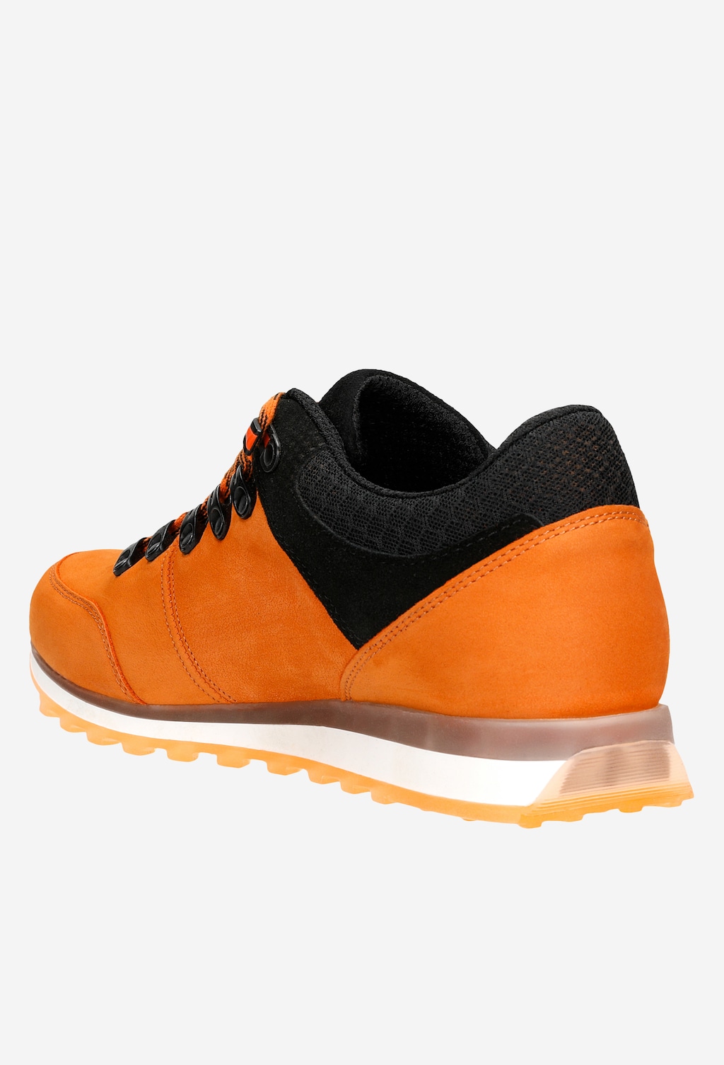 Pomarańczowo-czarne trekkingi męskie 10078-75 Widok 4