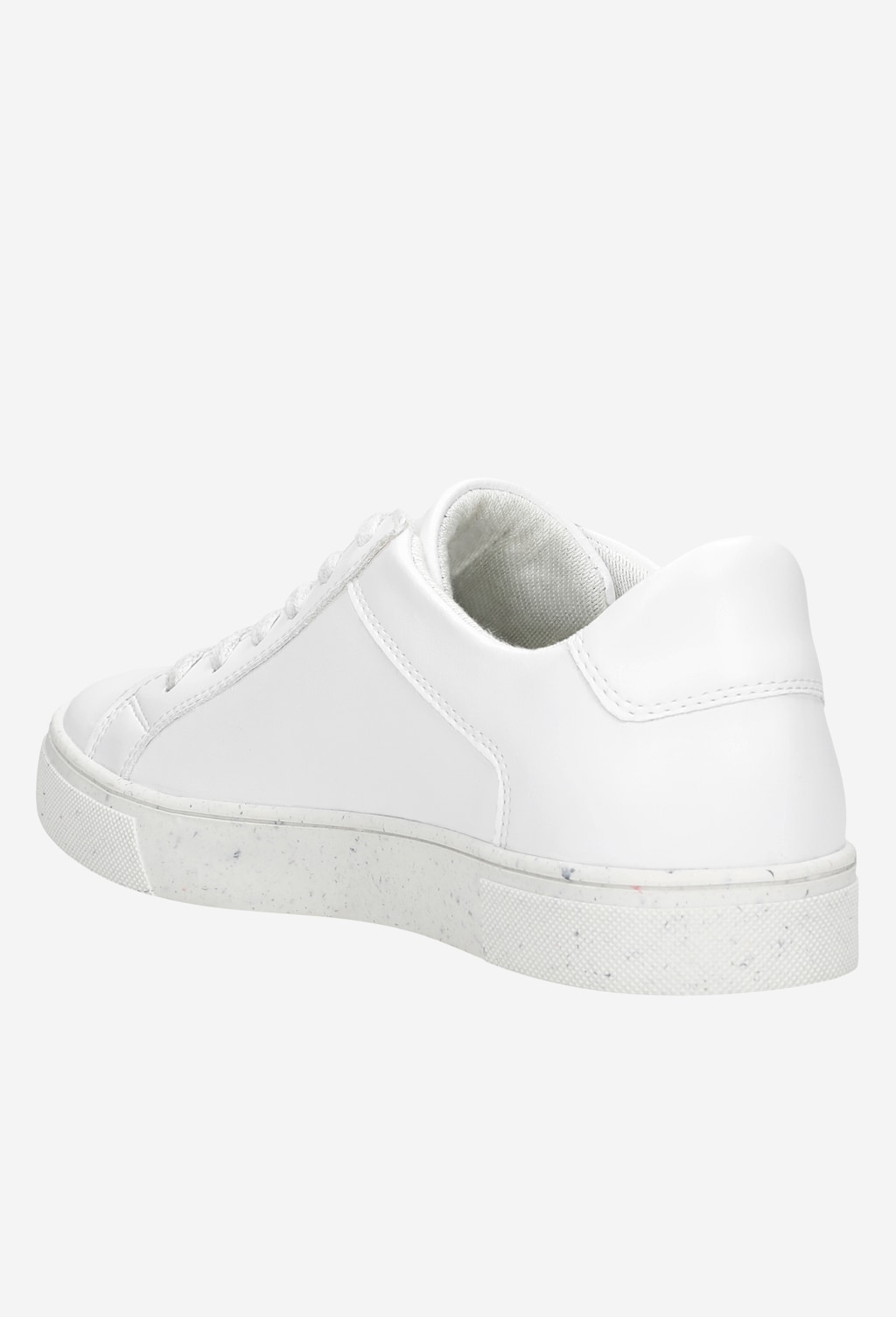 Dámske sneakersy v jednoduchom bielom prevedení 46068-19 Widok 4