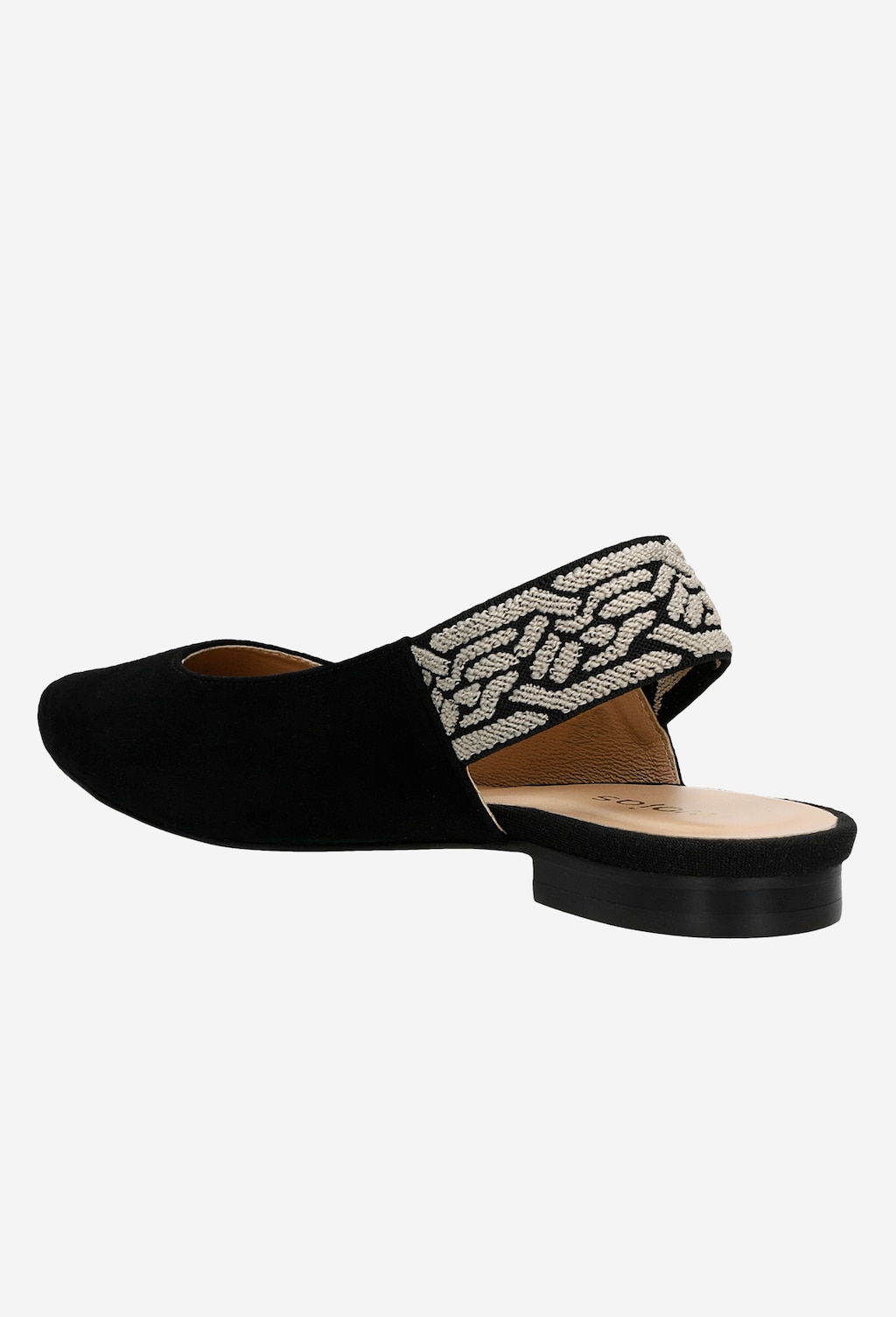 Elegantné dámske balerínky z velúrovej kože 44015-61 Widok 4