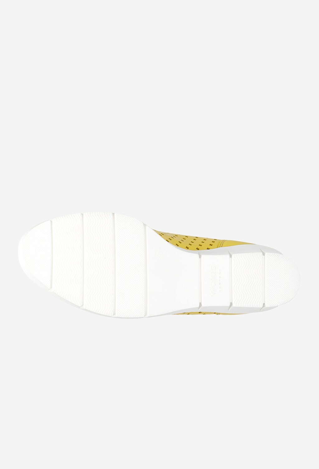 Žlté dámske lodičky z lícovej kože a s klinovým podpätkom 46082-58 Widok 6