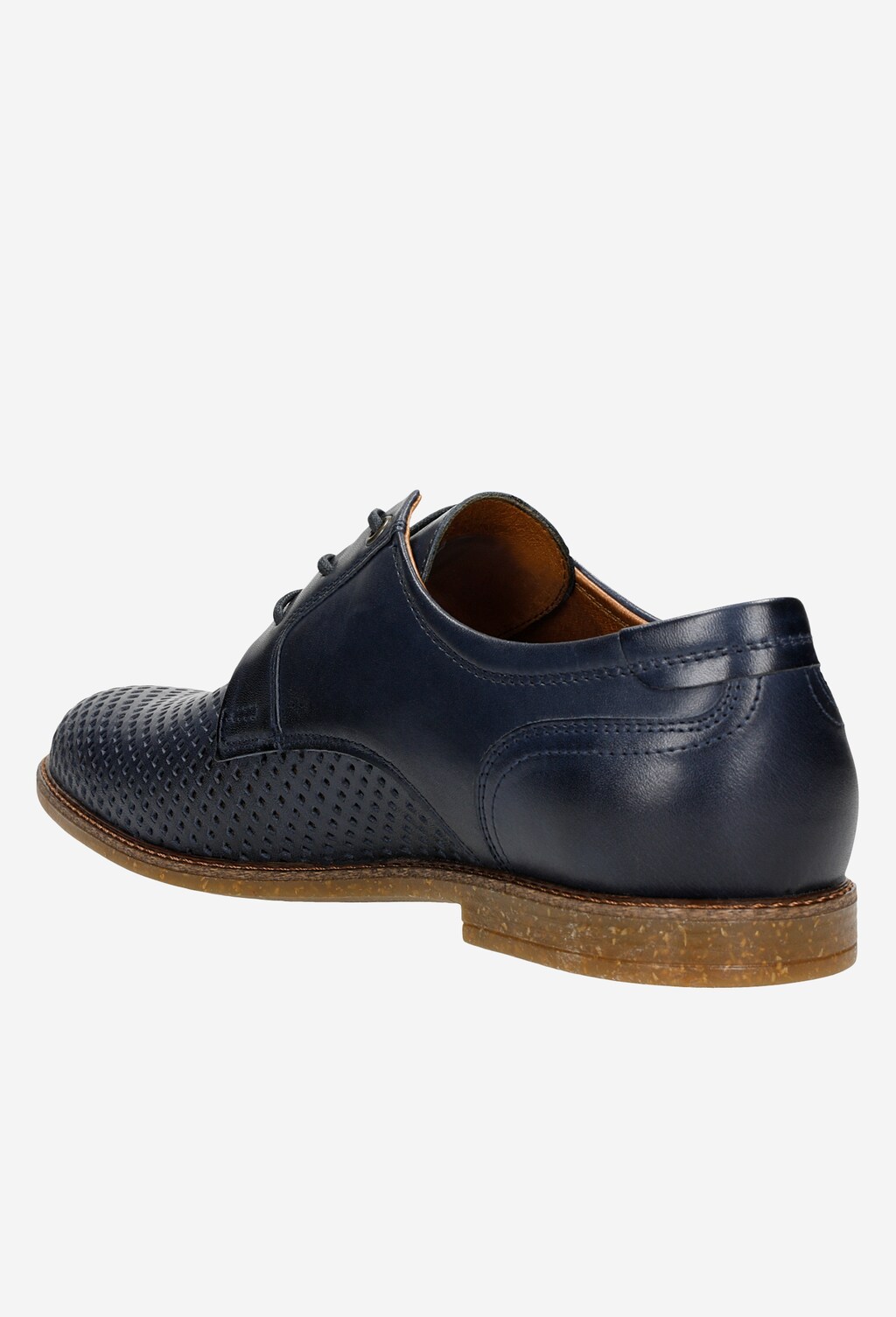 Jarní mokasíny pánské v decentní granátové barvě 10123-56 Widok 4