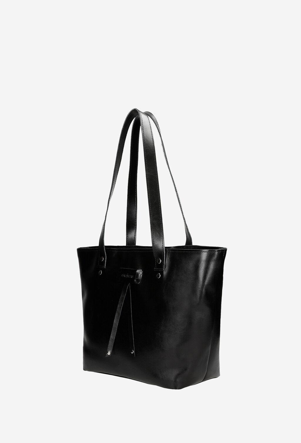 Velká černá dámská kabelka z kvalitní hladké kůže 80129-51 Widok 3