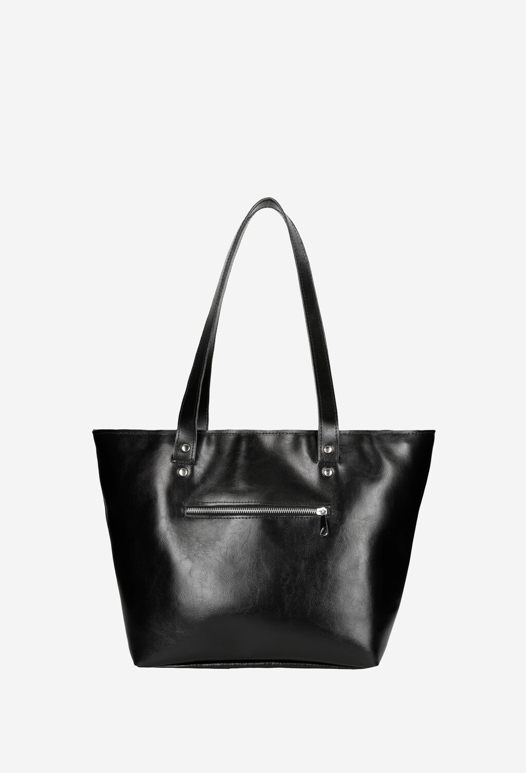 Velká černá dámská kabelka z kvalitní hladké kůže 80129-51 Widok 4