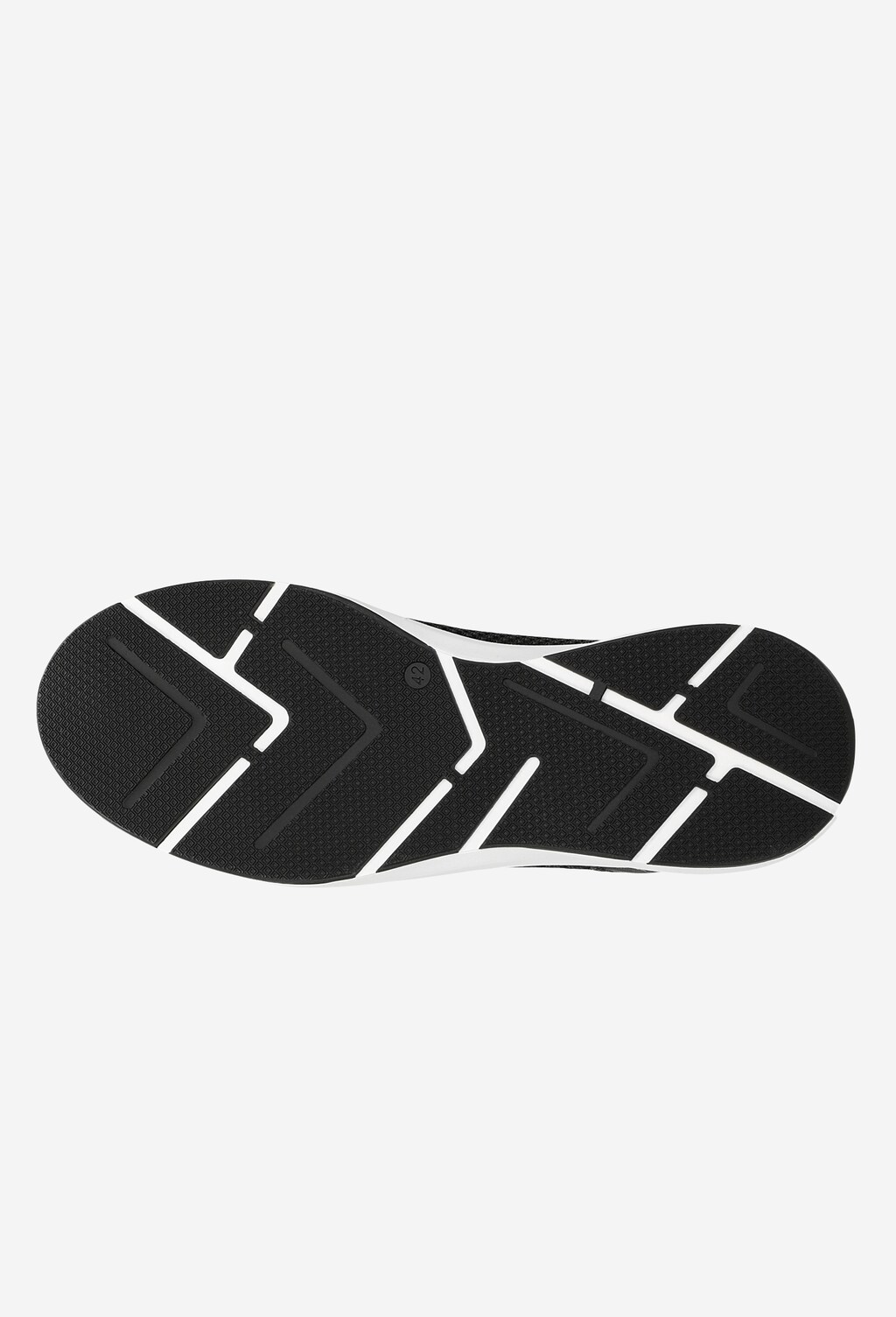 Czarne sneakersy męskie na białej podeszwie 10062-71 Widok 6