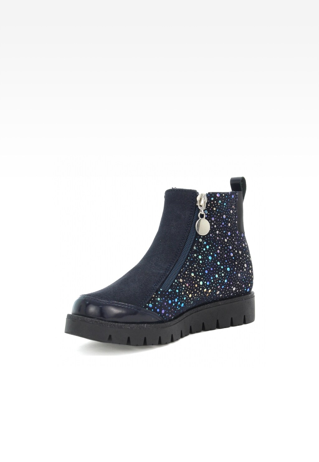 Botki ocieplane BARTEK T-67443P/SZ/EAF, dla dziewcząt, ocean Widok 3