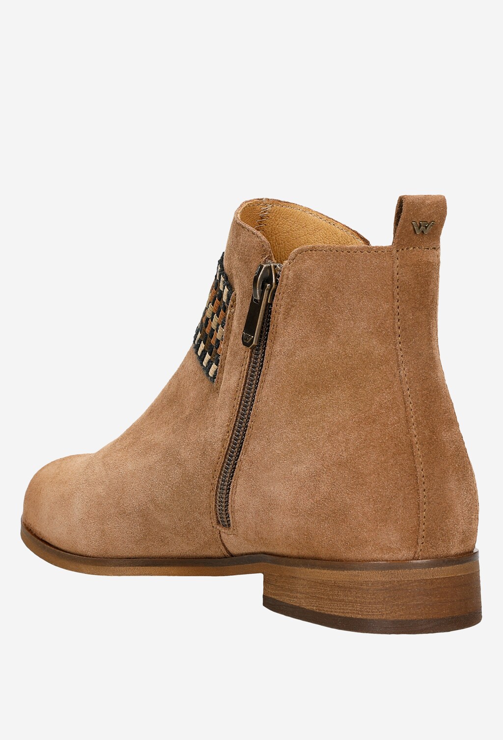 Hnedé kožené dámske členkové čižmy na každý deň 55097-62 Widok 4