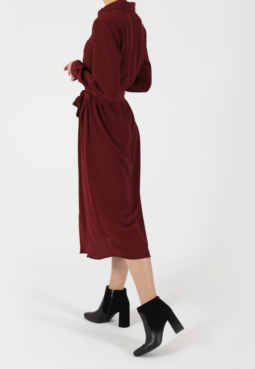 Čierne členkové čižmy na opätku pre sebavedomé krásky 55055-71 Widok 1