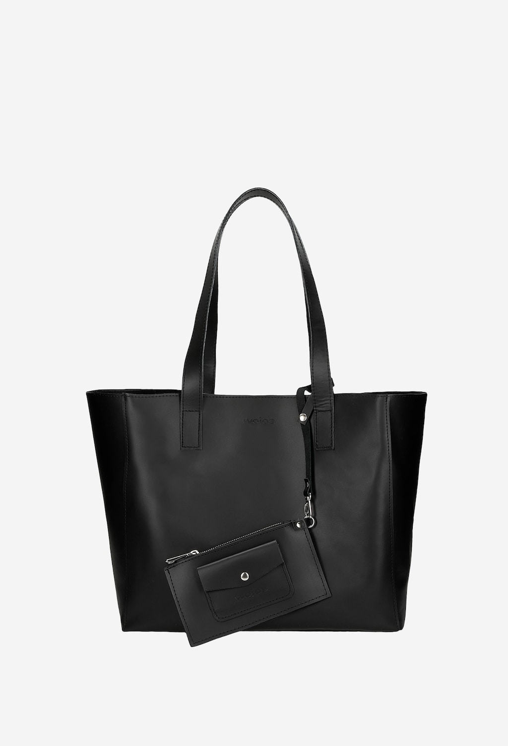 Černá dámská kabelka přes rameno z kvalitní kůže 80130-51 Widok 6