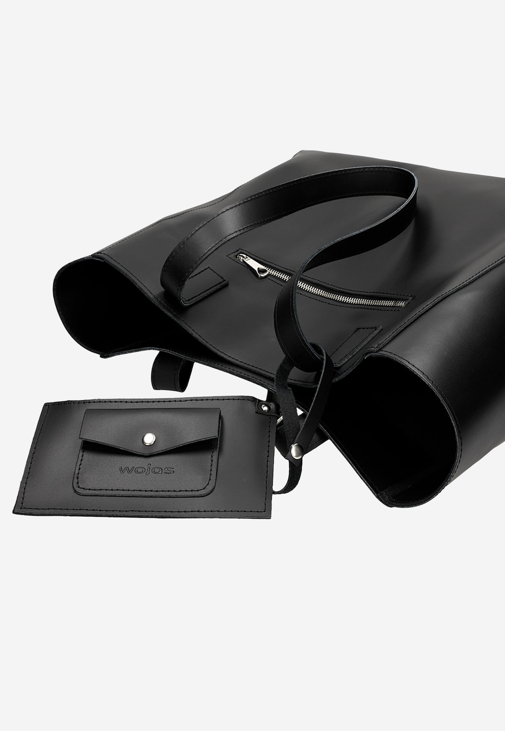 Černá dámská kabelka přes rameno z kvalitní kůže 80130-51 Widok 7