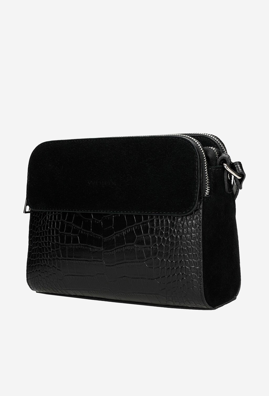 Czarna torebka damska z ozdobnym tłoczeniem 80113-71 Widok 3