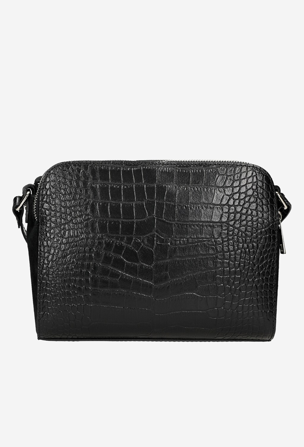 Czarna torebka damska z ozdobnym tłoczeniem 80113-71 Widok 4