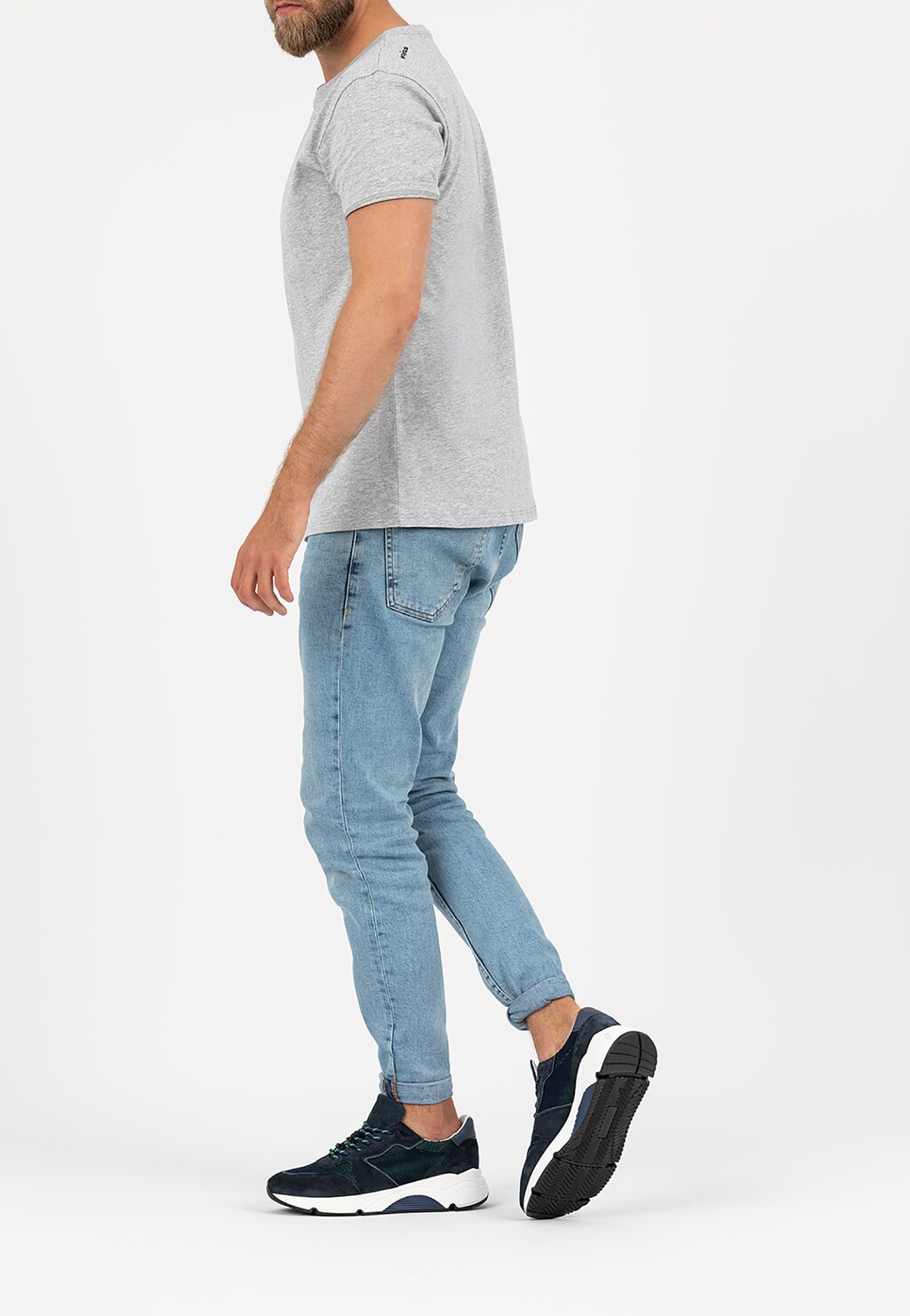 Granatowe sportowe półbuty męskie 46042-86 Widok 1