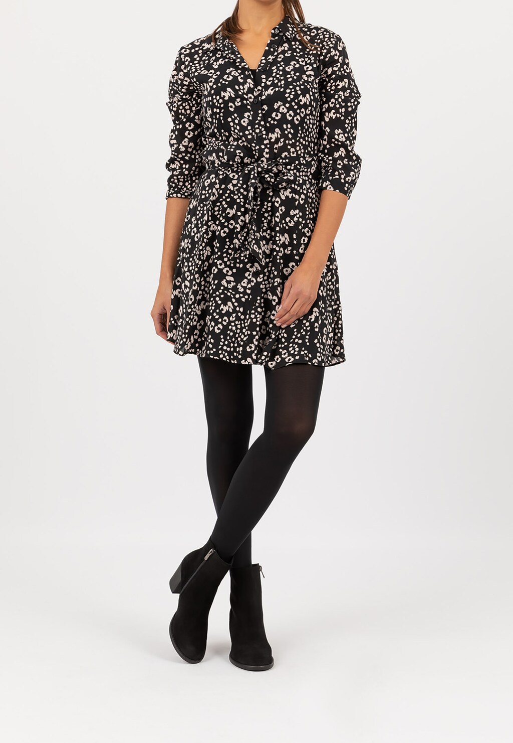 Pohodlné a štýlové kožené členkové topánky 55083-61 Widok 1