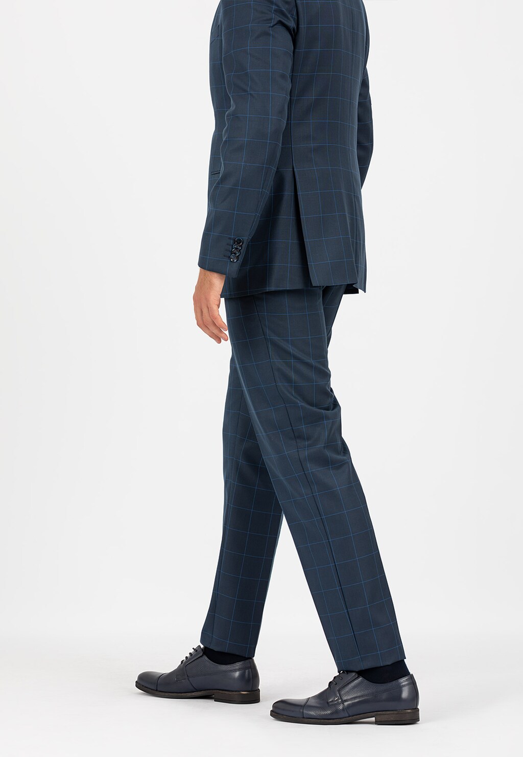 Granatowe półbuty męskie 9070-56 Widok 1