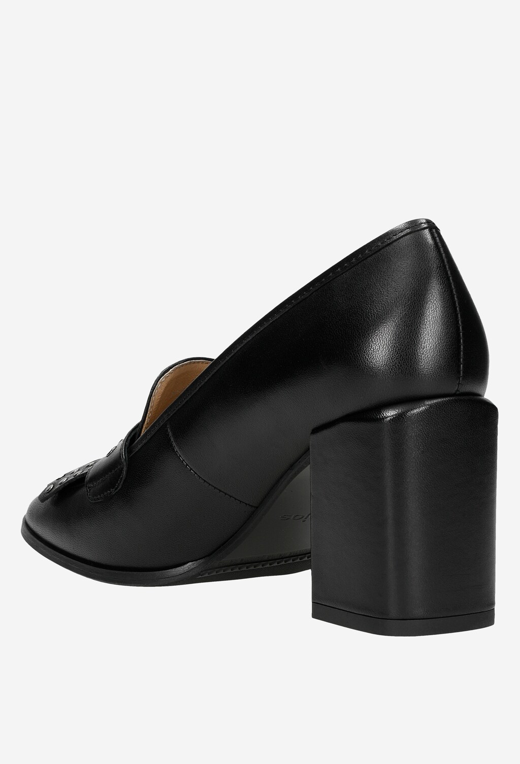 Štýlové vysoké dámske poltopánky z lícovej kože 46076-51 Widok 4