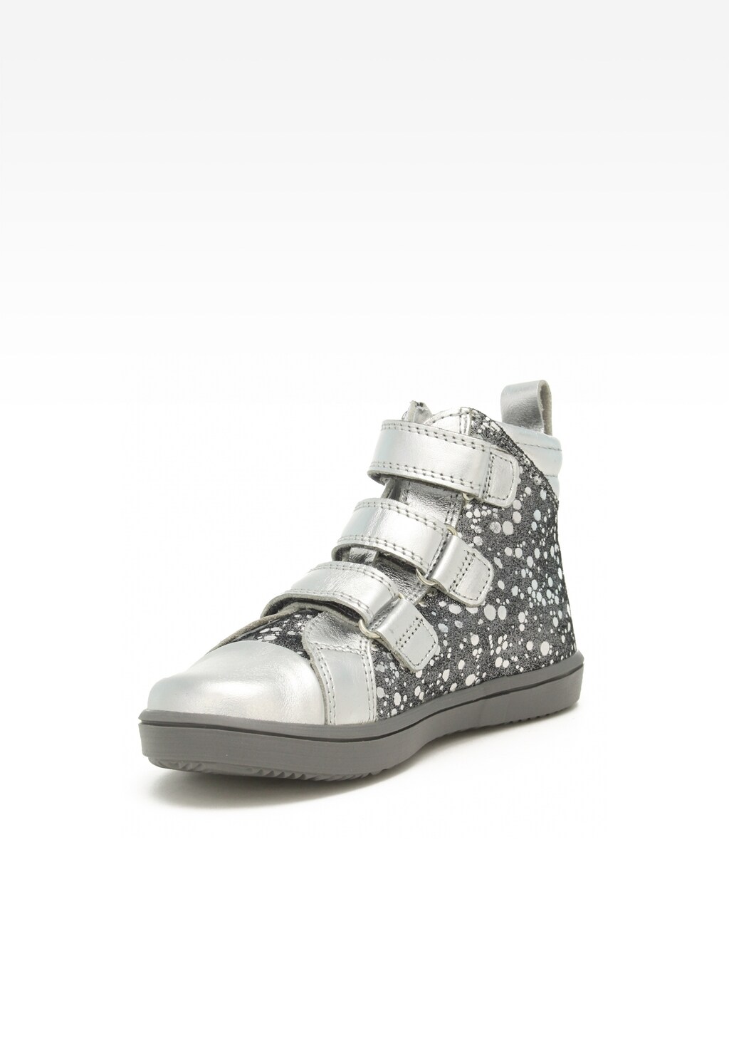 Trzewiki BARTEK 17364-001, dla dziewcząt, szaro-srebrny Widok 3